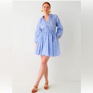 J.Crew Ruffle-collar mini dress in Liberty fabric wedding floral pockets